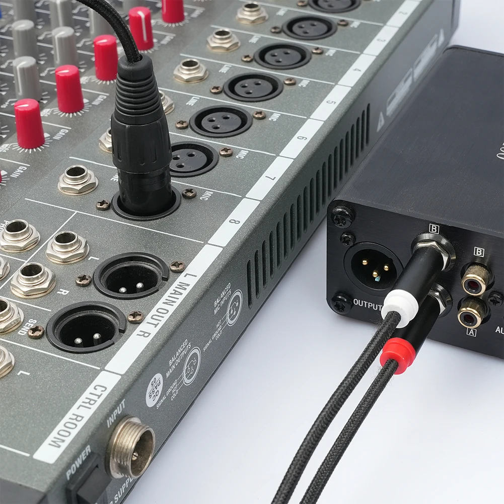 Dual 1/4 Inch to XLR Male Y Splitter Cable - Microphone Audio Converter Adapter