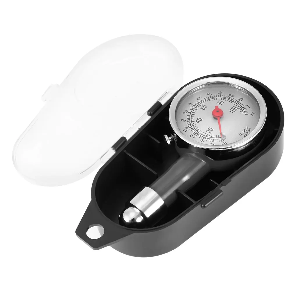 Black High Precision Car Motor Bike Dial Tire Mini Tire Pressure Gauge Meter Measurement Fetal Pressure Monitor Tools