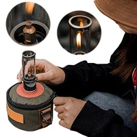 Candlelight Lamp Outdoor Use for Camping Fishing Picnic Tent Lighting Equipment Camping Lamp Windproof Gas Candle Light - Image 2