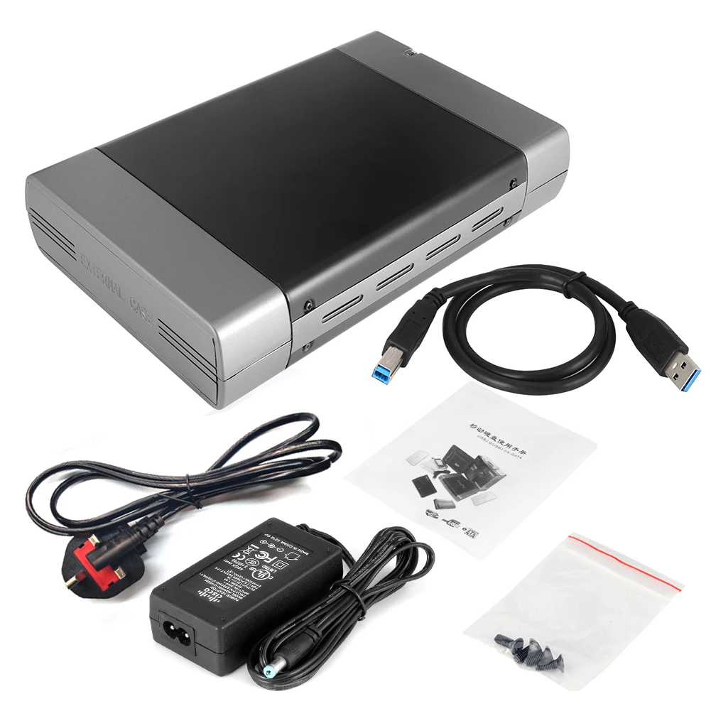 5.25인치 광학 드라이브 인클로저 USB3.0/2.0-SATA 8TB 외장 하드 드라이브 케이스 지원 DVD 모바일 HDD 박스 16단 속도 녹화
