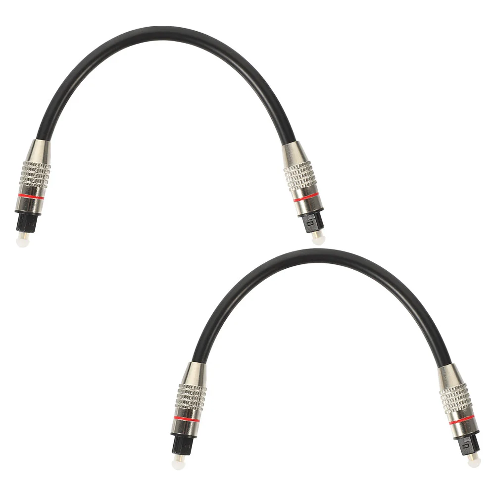 

2Pcs Optical Audio Cable Male To Male Cord Fiber Audio Cable Convenient Audio Cable Replacement Cable