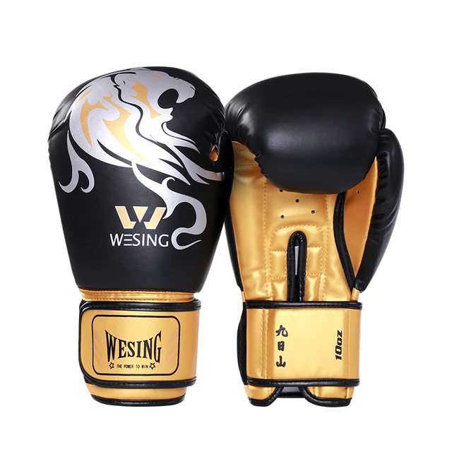 Wesing-guantes de boxeo Muay Thai MMA para niños y adultos, manoplas de  artes marciales Wushu, Kickboxing, equipo de entrenamiento de artes  marciales EO, 8-16oz - AliExpress