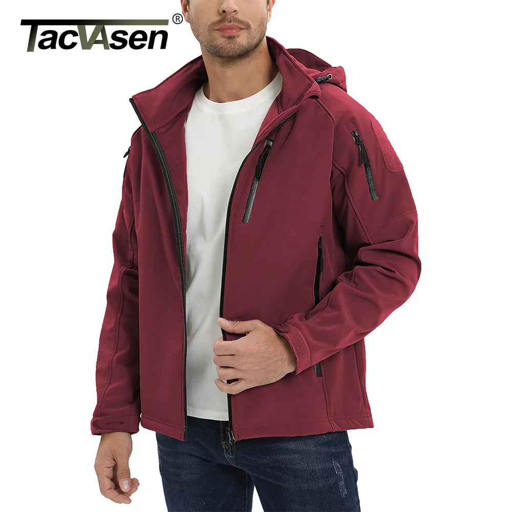 TACVASEN Fleece Lined Waterproof Jackets Mens Jacket Coats
