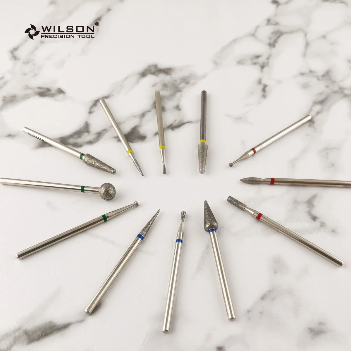 WILSON Flame Shape Diamond Bits-Nail Accessories/Tools/Manicure/Drill Bits 3