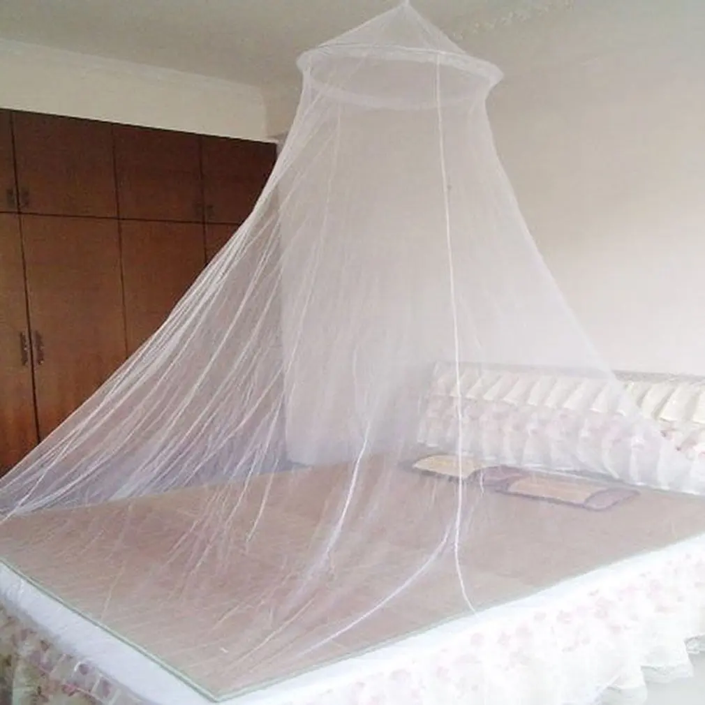 

Summer Round Lace Insect Bed Canopy Netting Curtain Polyester Mesh Fabric Home Textile Elegant Hung Dome Mosquito Net Outdoor