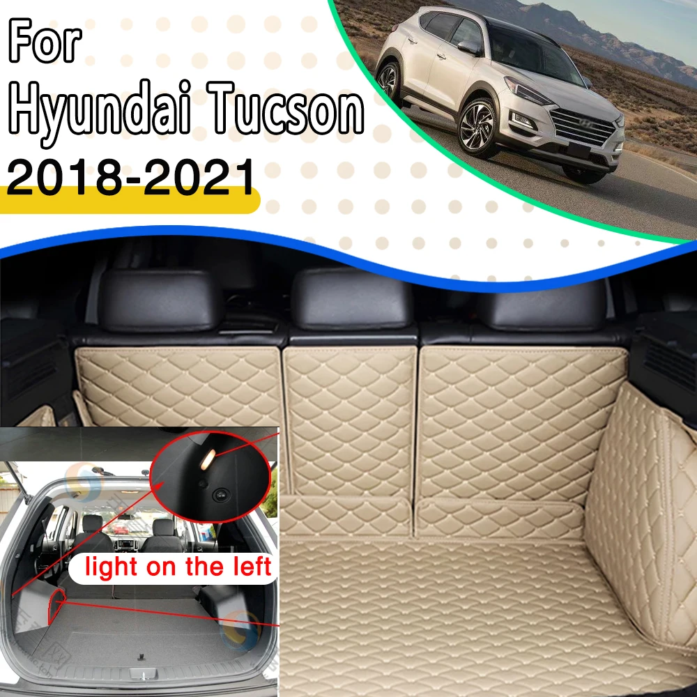 

Car Mats For Hyundai Tucson TL 2018~2022 Waterproof Pad Car Mats Acessorios Para Carro Rear Cargo Tray Trunk Mat Car Accessories