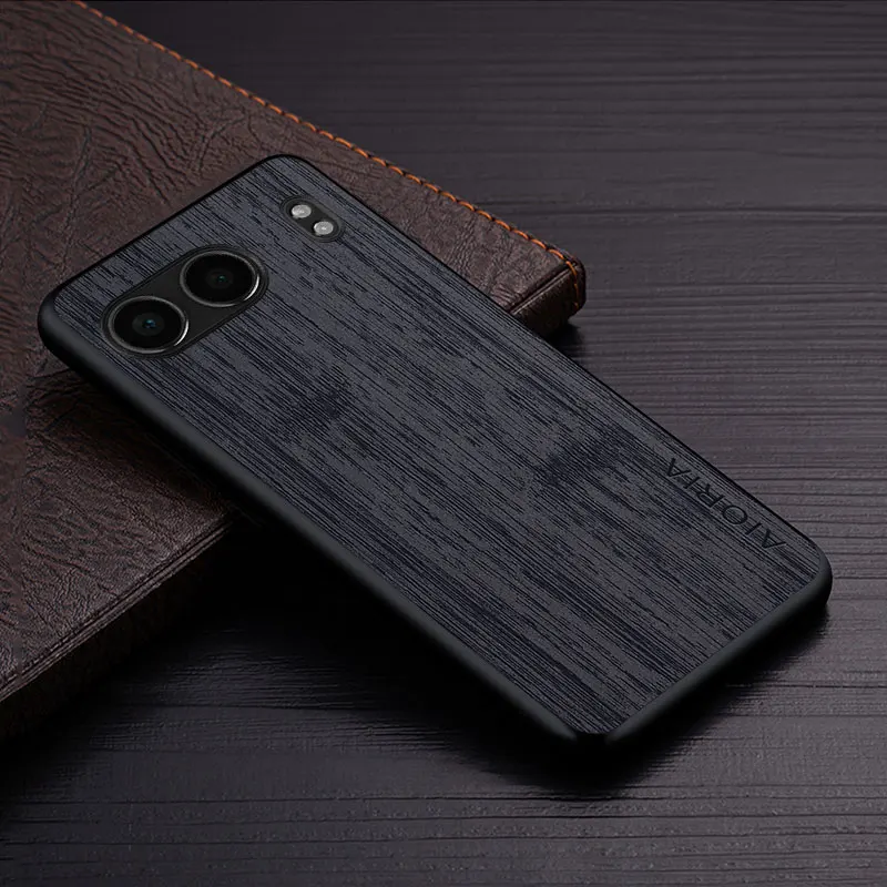Luxury Bamboo Wood Pattern Leather Case - Premium Phone Cover