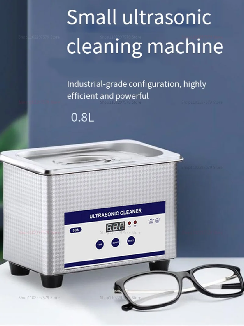 Description Picture 2 of itemUltrasonic Jewelry and Watch Cleaner Machine for Dentures Glasses and Small Items High Frequency Vibration Cleaning for Home