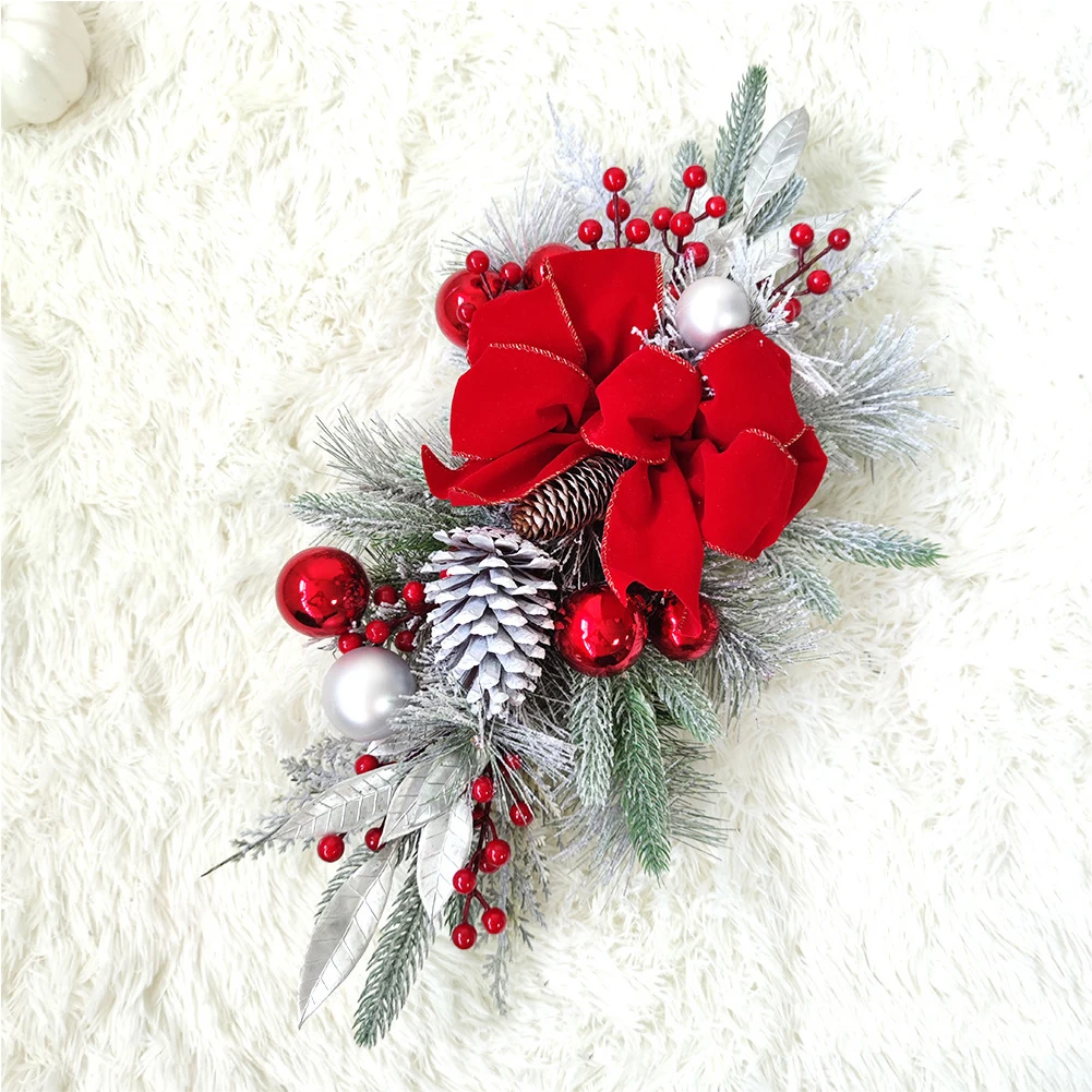 Christmas swag wreath with bow