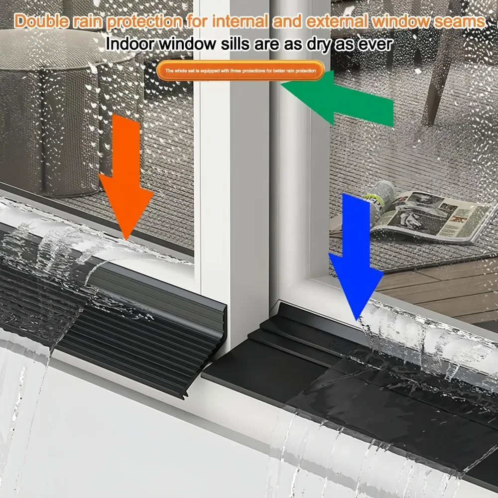 Weatherproof Self-Adhesive Door and Window Rain Deflector Strip