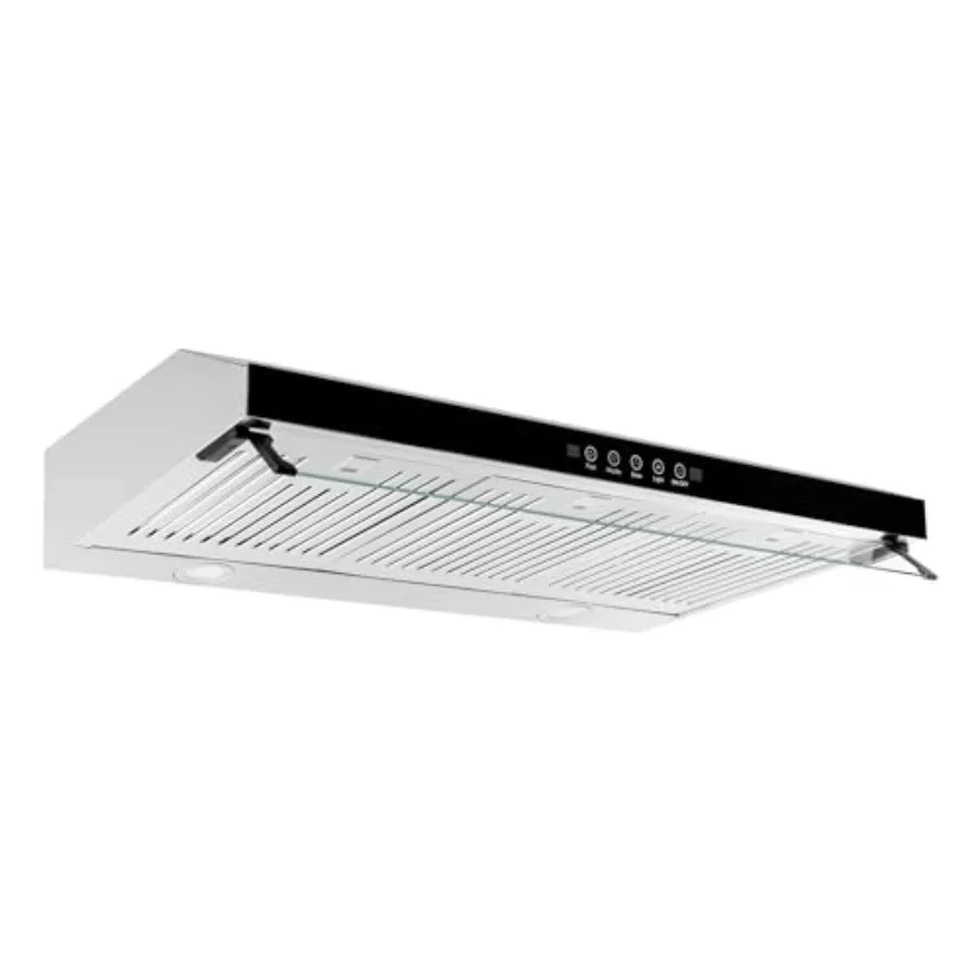 36 inch Under Cabinet Range Hood with 760CFM Adjustable Exhaust Fan Slim Stainless Steel Design for Kitchen Stove Ventilation I