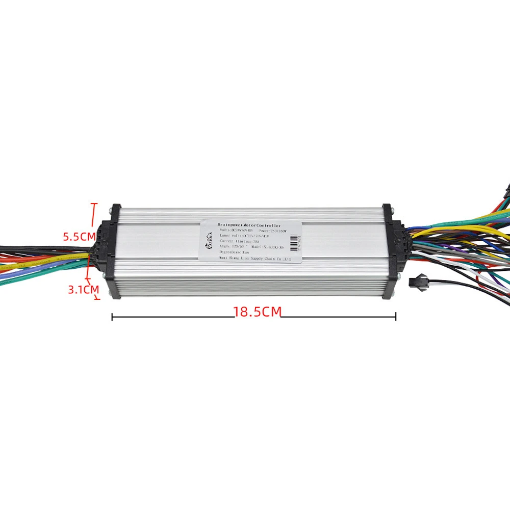 DC Electric Intelligent Motor Controller 24V/36V/48V 250W/350W Dual Drive Controller Electric Bike Brushless Motor