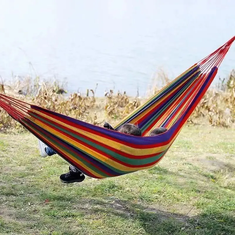 Outdoor camping hammock party camping swing leisure anti-rollover portable sleeping hanging bed travel supplies hanging lounger