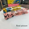 1:64 Scale Model Car Alloy Diecast Benz Unique Model × Tiny Double Decker Car Trailer LHD Diecast Model Car for Girl Boy Gifts 2