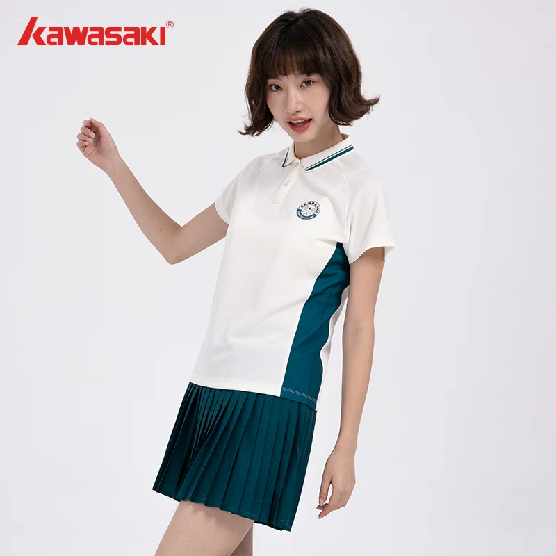 Kawasaki Tenis Skirt Women's Badminton Skirt Anti-Exposed and Moisture-wicking Skort for Fitness Golf K1C09-B2764