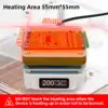 SEQURE T55 Preheating Rework Station, Constant Temp Adjustable Electronic Hot Plate For PCB SMD Heating Led Lamp Desoldering 6