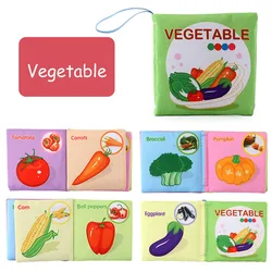 Infant Soft Cloth Books - Early Learning Educational Toys (Vegetable)