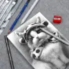 KALOUR Detail Eraser Pencil-6pc Eraser Pencils with Brush 2pc Sharpener,Erasing Small Details or add Highlights for Sketching 4