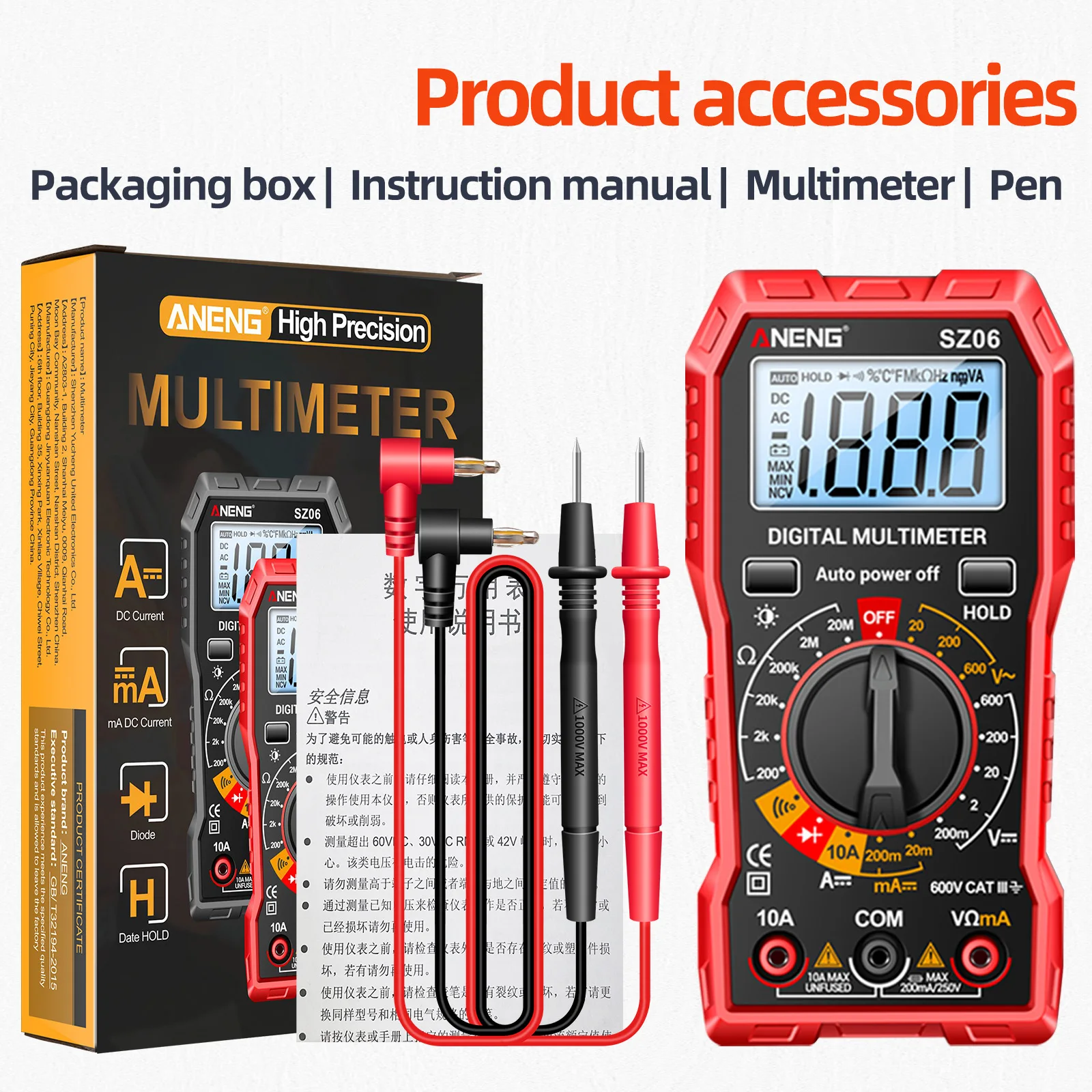 Multímetro digital automático G46 HT Instruments - Mercantil Eléctrico