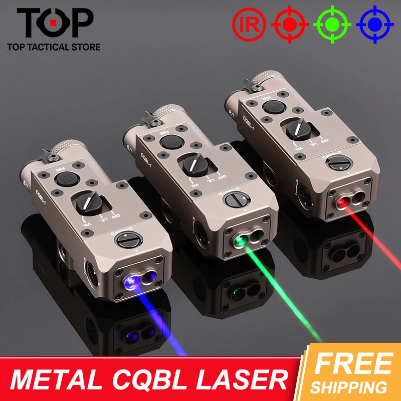 

Airsoft WADSN Metal CQBL-1 Tactical Laser Pointer IR Red Green Blue Dot Sight Aiming Laser for Hunting Weapon Light Accessories