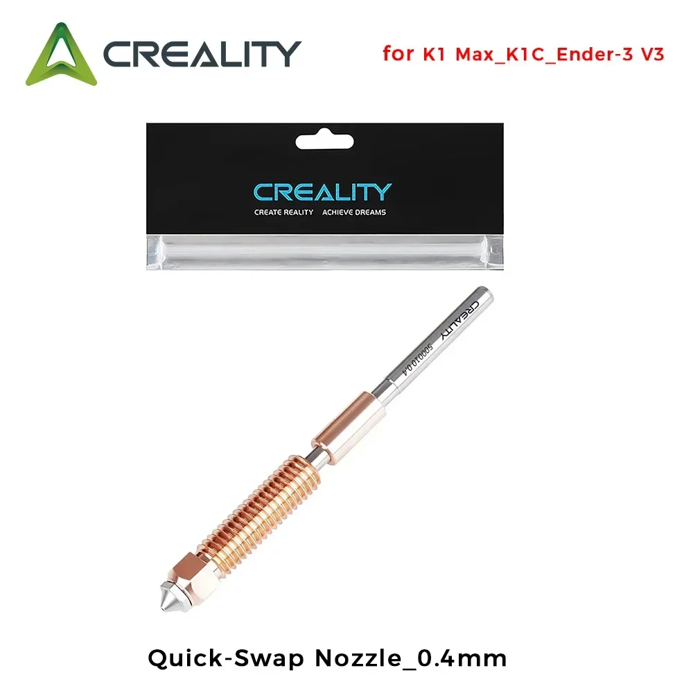 3d printer nozzle Creality Quick-Swap Nozzle 0.4mm 1pcs for K1 Max K1C Ender-3 V3 Hardened Steel Nozzle Upgraded High-Speed Printing