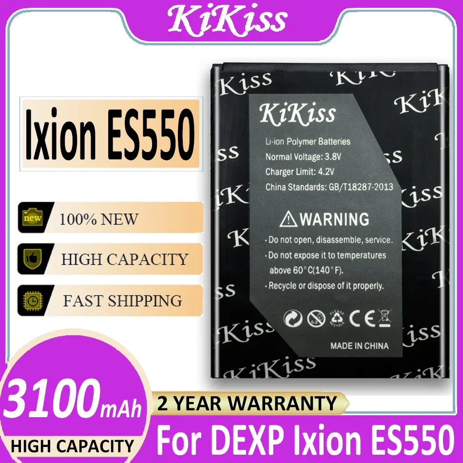 

Mobile Phone 3100mAh ES550 Battery for DEXP Ixion ES550 ES 550 Mobile Phone Accumulator Parts + Track NO