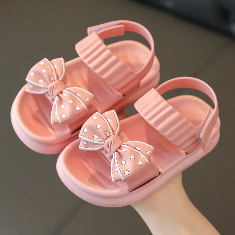 2022 New Girls Sandals Baotou Beach Shoes 2-6 Years Old Children Non-slip Soft Bottom Children's Sandals Non-slip Summer Sandals boy sandals fashion Children's Shoes