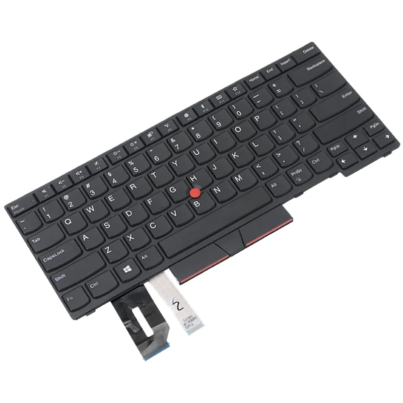 Lenovo-teclado para Notebook Thinkpad E490 E495 T490 T480s E480 E485 L380 L480 L390 T14 Eua Reino Unido sp br 01yp280 01yp400 Original - Imagem 2