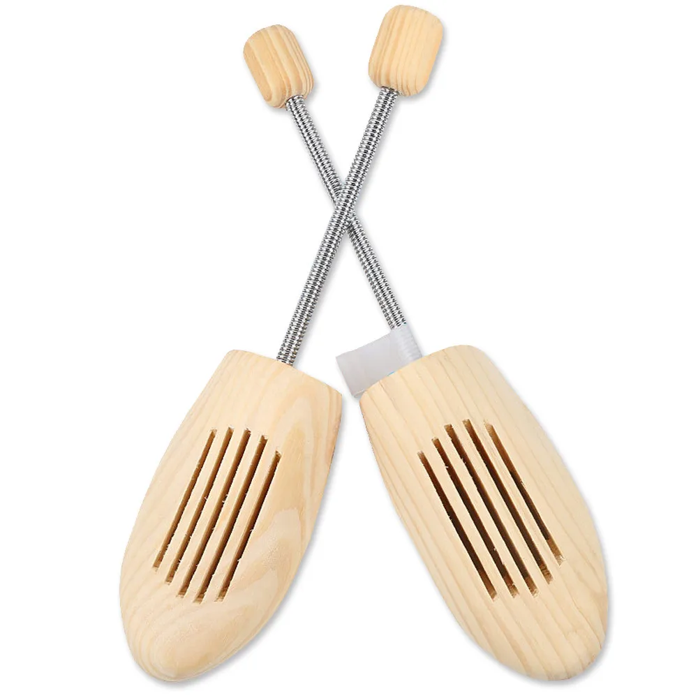 Unisex Shoe Stretcher Shoes Tree Shaper Rack, Adjustable Length Wooden Pumps Boots Expander Trees Holder Size S/L For Women Man