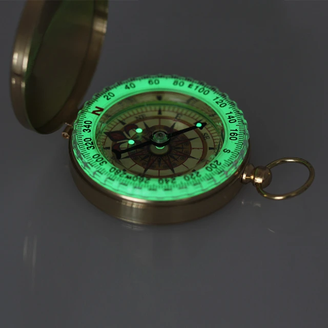 High-Quality Brass Pocket Compass 3