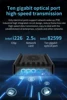 Industrial Mini PC Intel N100 Quad-Core DDR5 Dual 10G SFP+ 3×2.5G Ports Dual 4K NAS/Router Solution SIM Slot/WiFi 6 Support 5