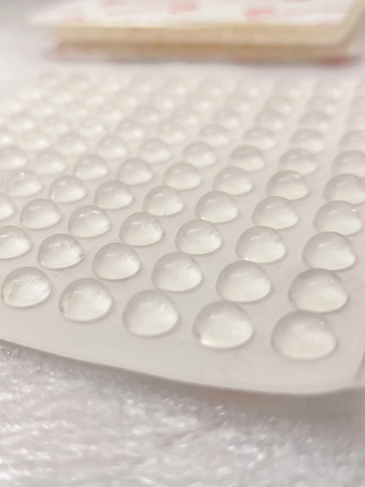 Description Picture 6 of item100pcs 8mmx2mm Transparent Silicone Granules Door Handle Sticker Transparent Anti Bump Silicone Cushioning Anti Slip Mat