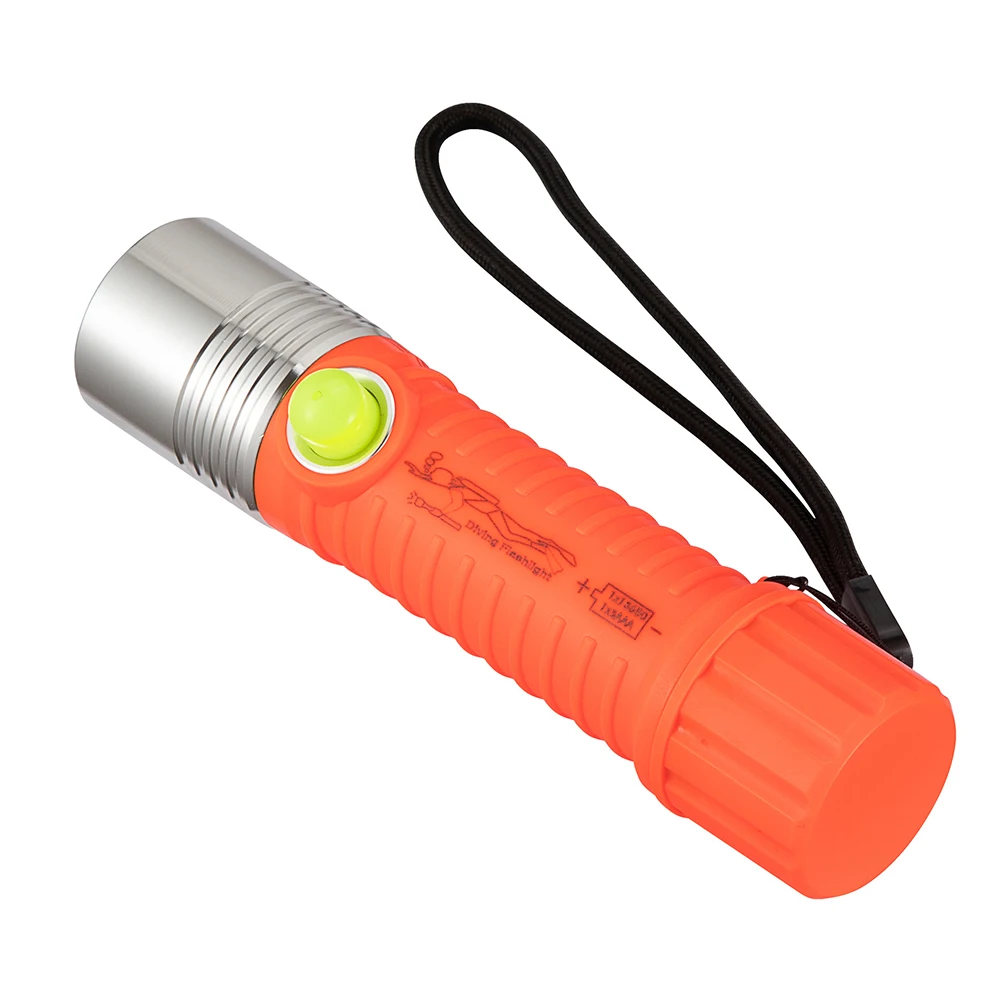 Diving Flashlight Torch LED Light IPX8 Waterproof 50M Deep Underwater Lamp 1600LM Camping Underwater Torch Light 3 Modes