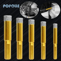 POLLE Brasé Diamant Sec Foret 1 Trou Scie Convient aux Carreaux De Céramique, le Marbre, la Porcelaine, le Verre Scie Cloche, peu De Foret de Pierre 