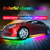 SEAMETAL Car Flexible Underglow Strip Light LED Underbody Remote APP Control RGB Neon Lights Atmosphere Lamp for Auto Decoration 2