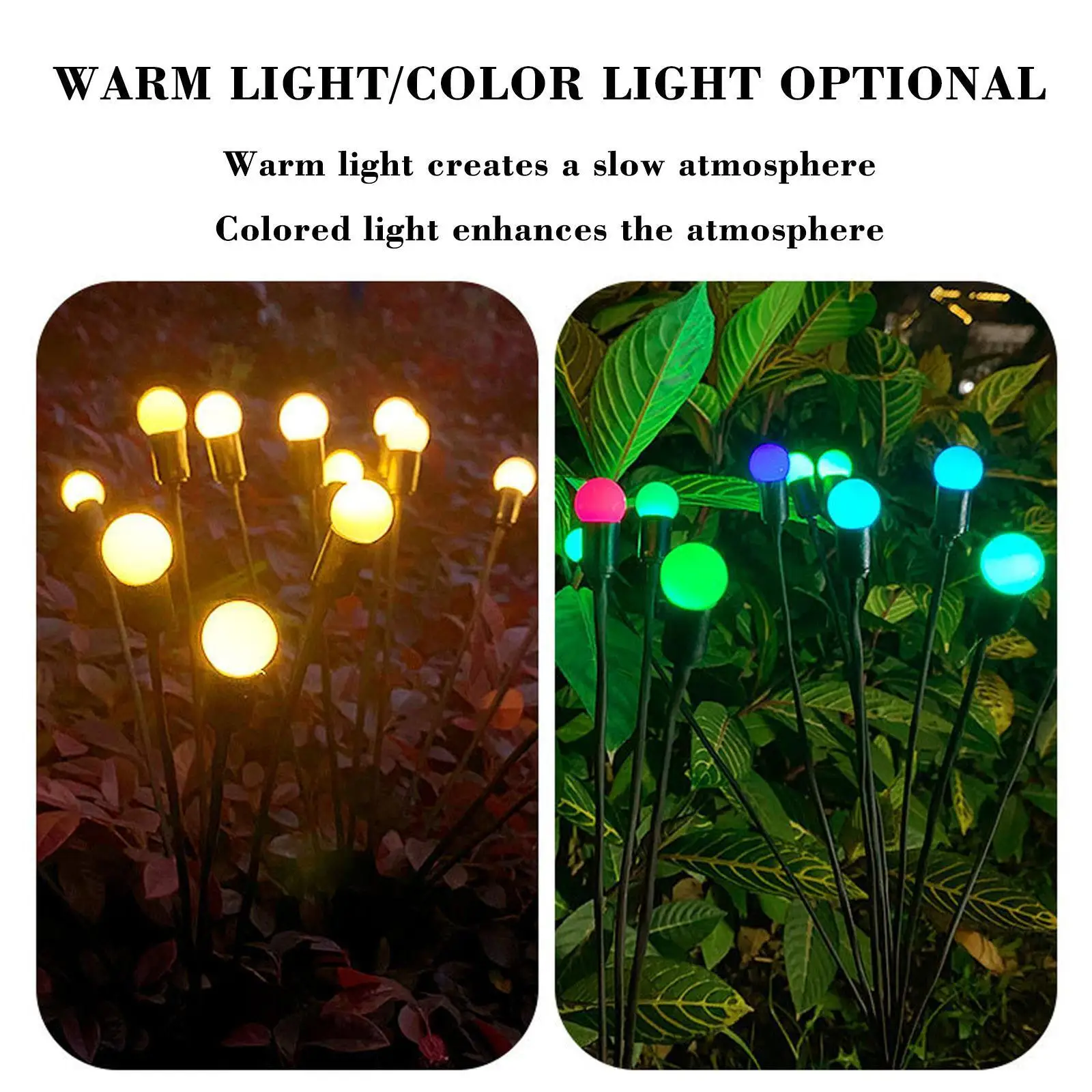 Solar Garden Lights Swaying Light-Sway By Wind Solar Lights Outdoor Garden Decorative Yard Patio Pathway Decoration