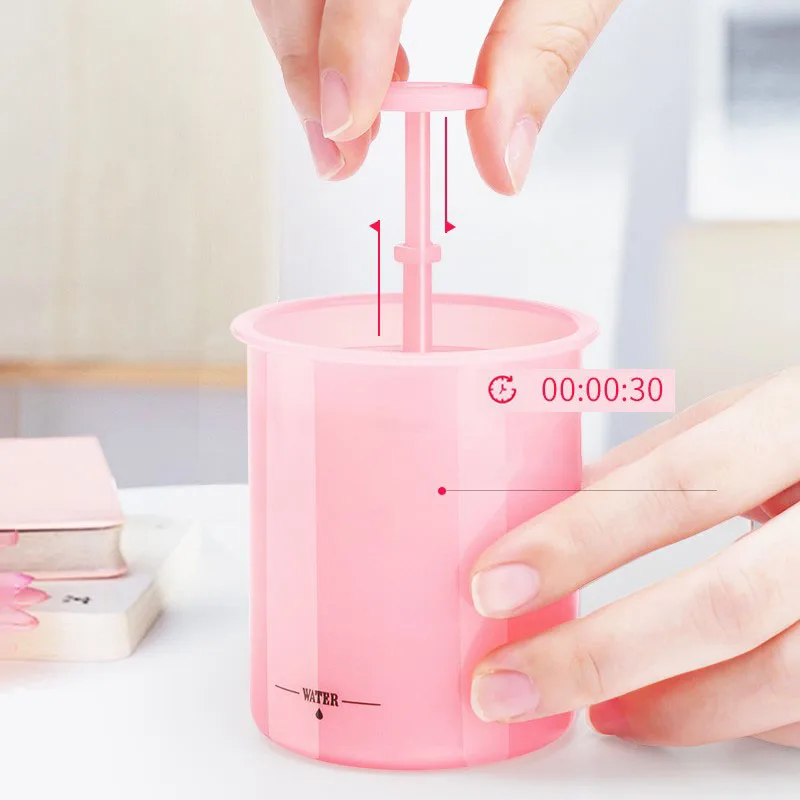 150ml Foam Wash Bottle With Pink Pump Dispenser Skincare