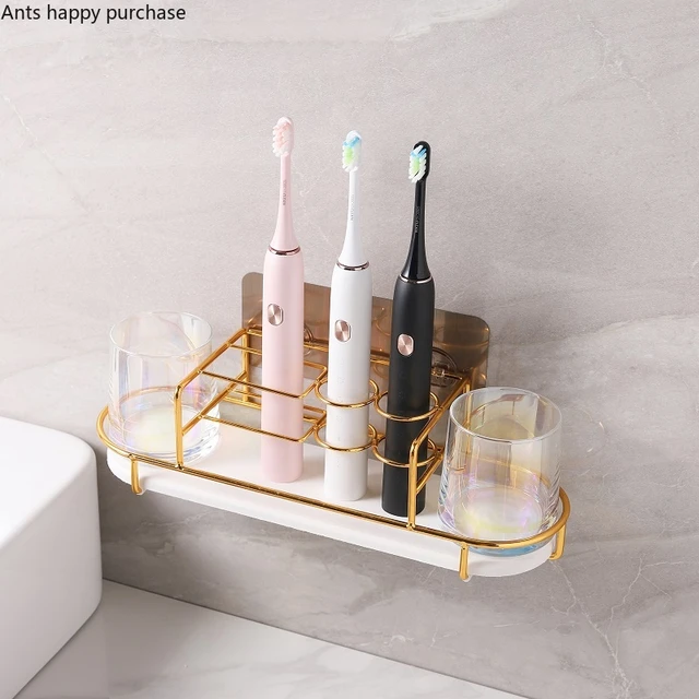 Bathroom Supplies Ceramic Tray Electric Toothbrush Holder Glass Mouthwash  Cup Desktop Storage Tray Bathroom Decor Accessories - AliExpress