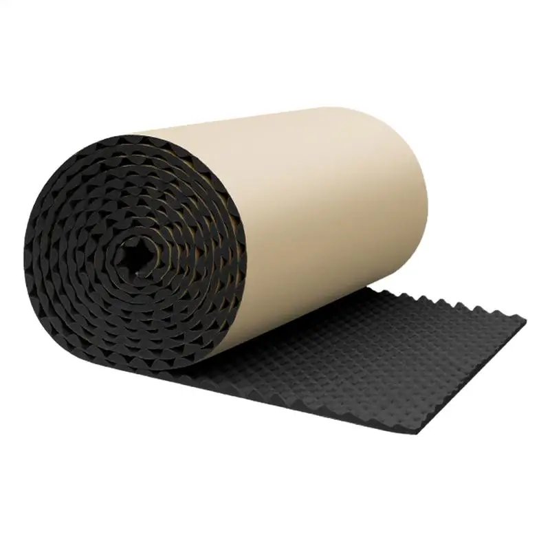 Sound Deadening Material for Cars 2Sizes Adhesive Automotive Sound Dampening Foam Mat Soundproof Deadener Closed Cell Foam