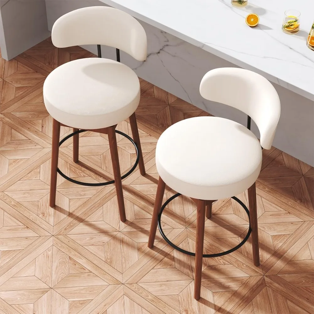 Swivel Counter Height Bar Stools Set of 4, 30" 3