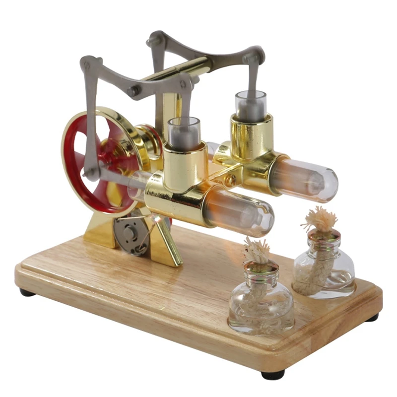 

Balanced Stirling Engine Miniature Model Steam Power Technology Scientific Power Generation Experiment