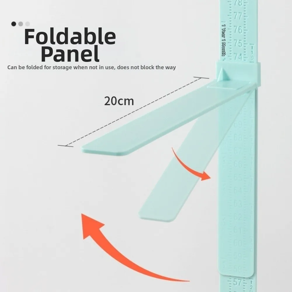 0-2M Kids Height Ruler Wall Sticker High Precision Baby Growth Chart Sliding Measuring Easy to Install Sliding Measuring Ruler