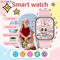 New Children's Smart Watch 1.83" Sleep&Health Monitor Waterproof Alarm Bluetooth Call Kids Sports Smartwatch For Boys Girls Gift