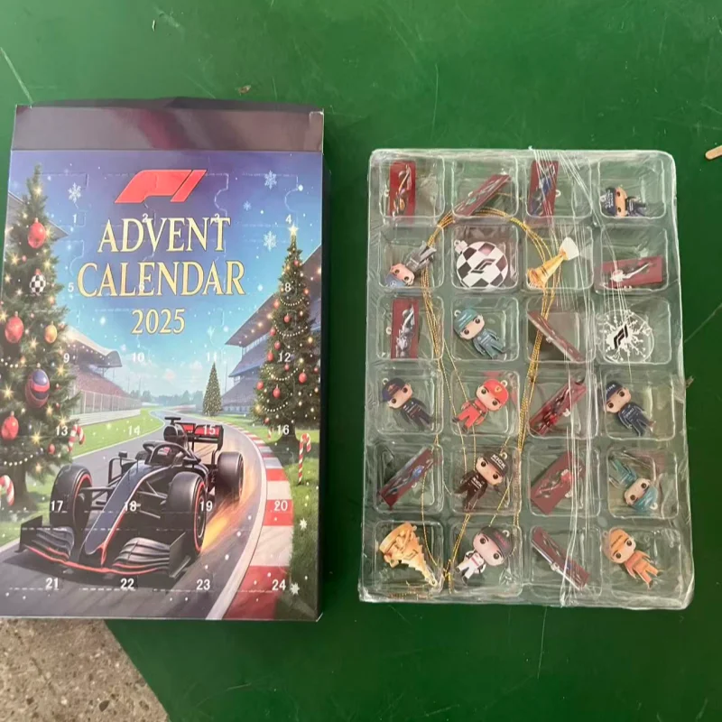 Royaleva Formula 1 Advent Calendar 2025 Acrylic Ornaments and F1 Car Toys