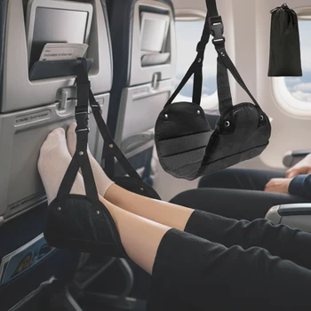 Portable Adjustable Leg Travel Foot Hammock 1