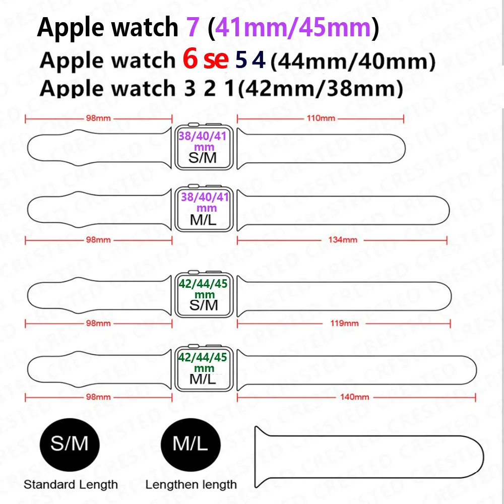 Silicone Strap For Apple Watch Band 44mm 41mm 45mm 40mm 38mm Smart Watch Sports Rubber Bracelet iWatch 6  Serie 7 SE Watchband