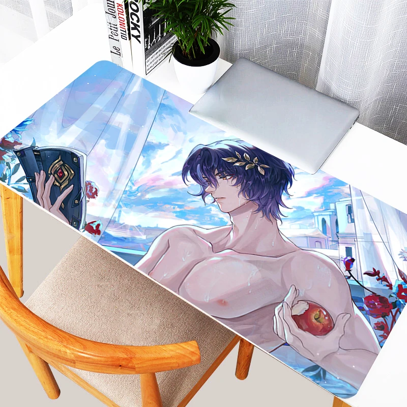 

Dr. Ratio Honkai Star Rail Mouse Pad Laptop Gaming Accessories Mousepad Computer Sexy Anime Desk Mat Gamer Cabinet Keyboard Rug
