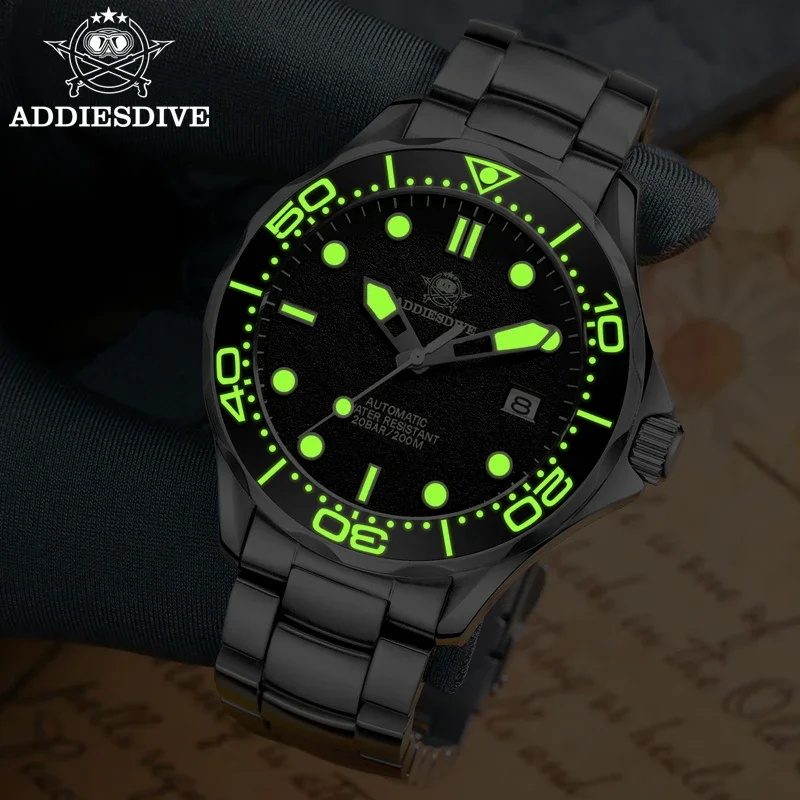 ADDIESDIVE  ڵ  ð, Ŭ Ʈ NH35 ̾ ð, θ ƿ, 200m  ߱ ð, ǰ