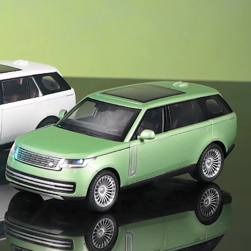 1:24 레인지로버 SUV 풀 백 라이트 사운드 자동차 모델, 다이캐스트 금속 차량, 원피스 핫 휠 장난감 컬렉션 미니어처, SV2022