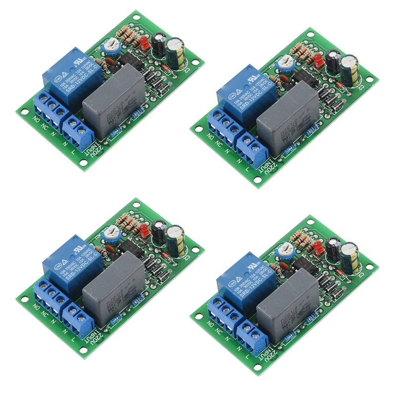 4X 220V Relay Board, Power On, Time Delay, Circuit Module, Corridor Switch, Stair Light, D1B5